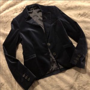 Theory women’s size 4 navy velvet blazer